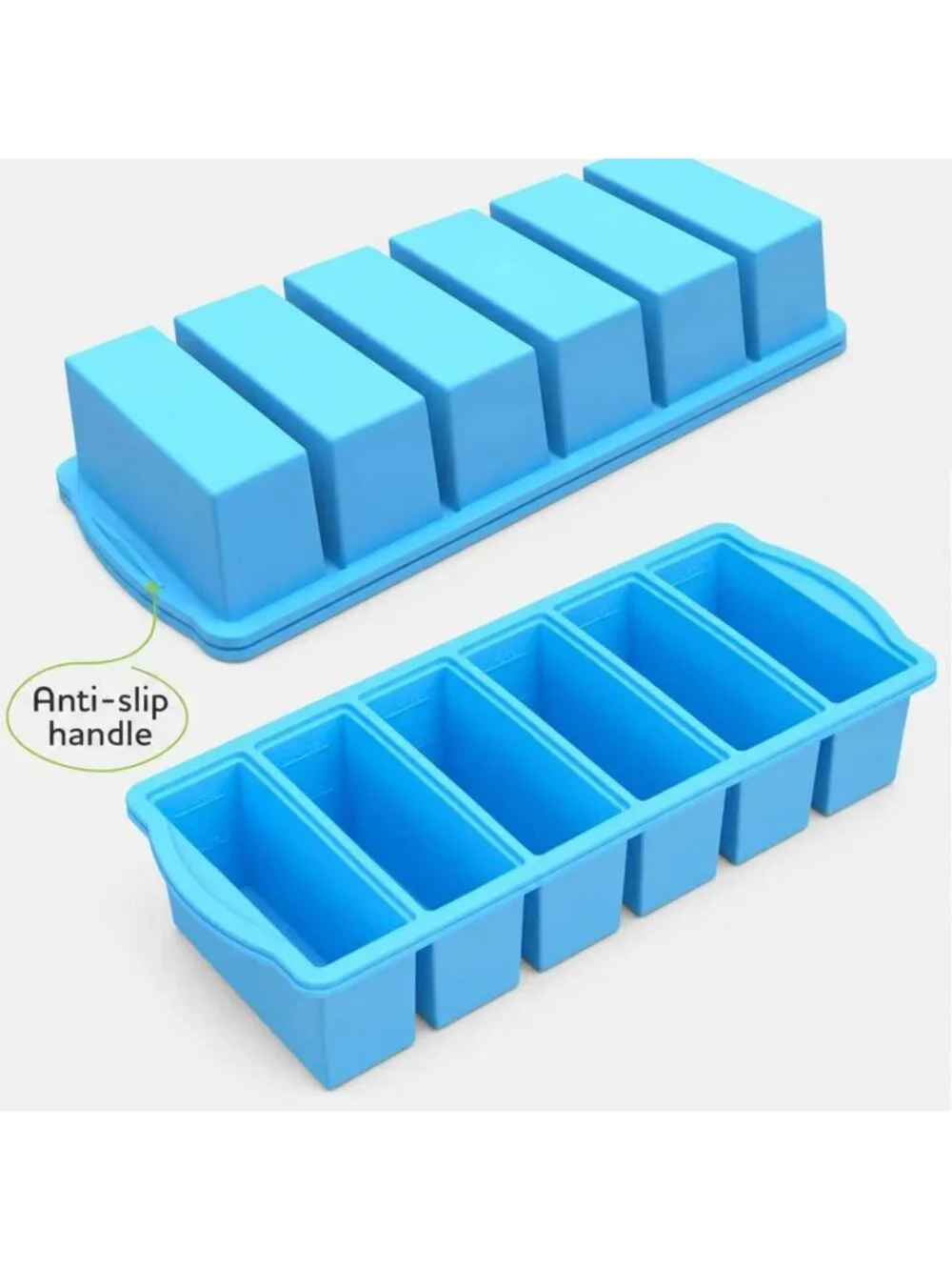 3-Pack Silicone Freezer Molds with Lids - Soup & Sauce Storage Containers, Oven